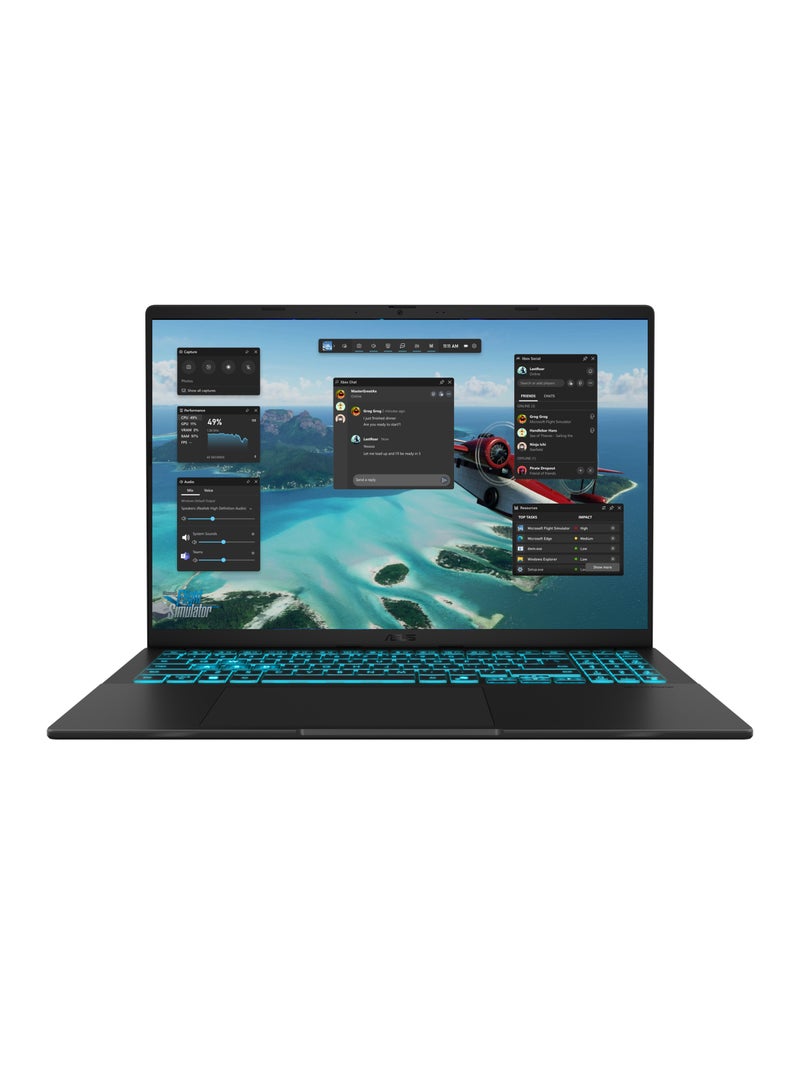 أسوس "ASUS V16 V3607VJ-RP007W Windows 11 Home -16.0-inch WUXGA (1920 x 1200) 16:10 aspect ratio- Processor        Intel® Core™ 7  - Graphics        NVIDIA® GeForce RTX™ 3050 6GB Laptop GPU - Memory DDR5 16GB - Storage        512GB M.2 NVMe™ PCIe® 4.0 SSD -color Black" English/Arabic Black  - Image 5