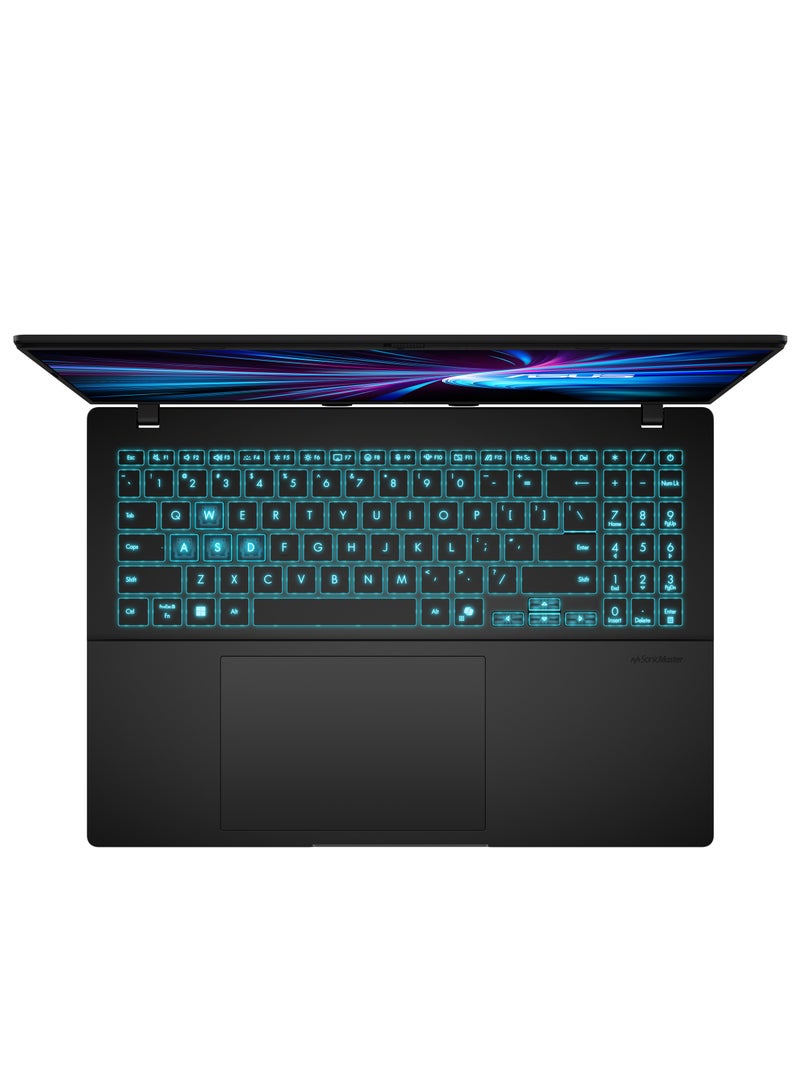 أسوس "ASUS V16 V3607VJ-RP007W Windows 11 Home -16.0-inch WUXGA (1920 x 1200) 16:10 aspect ratio- Processor        Intel® Core™ 7  - Graphics        NVIDIA® GeForce RTX™ 3050 6GB Laptop GPU - Memory DDR5 16GB - Storage        512GB M.2 NVMe™ PCIe® 4.0 SSD -color Black" English/Arabic Black  - Image 2