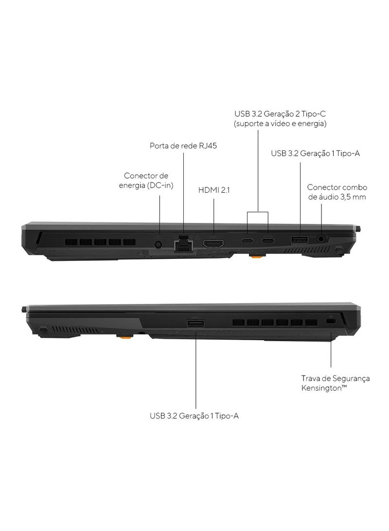 أسوس - Notebook ASUS TUF Gaming F16 FX607VU- RL007W-I7 13620H RTX 4050 16GB RAM 512GB SSD- Win11 English/Arabic Mecha Gray - Image 1