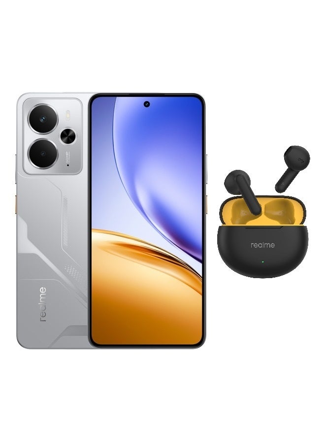 ريل مي 14 Dual SIM Mecha Silver 12G RAM 256GB 5G With Realme Buds T01  - Image 1