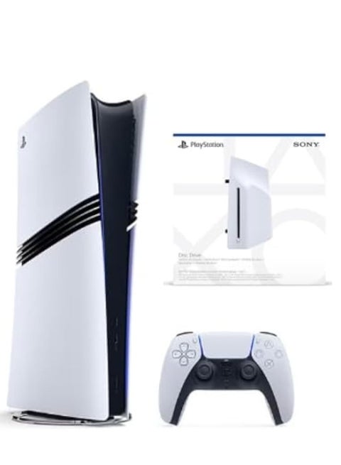 PlayStation 5 PRO Digital Console [NEW 2024 Model] + Disc Drive - Bundle - International Version