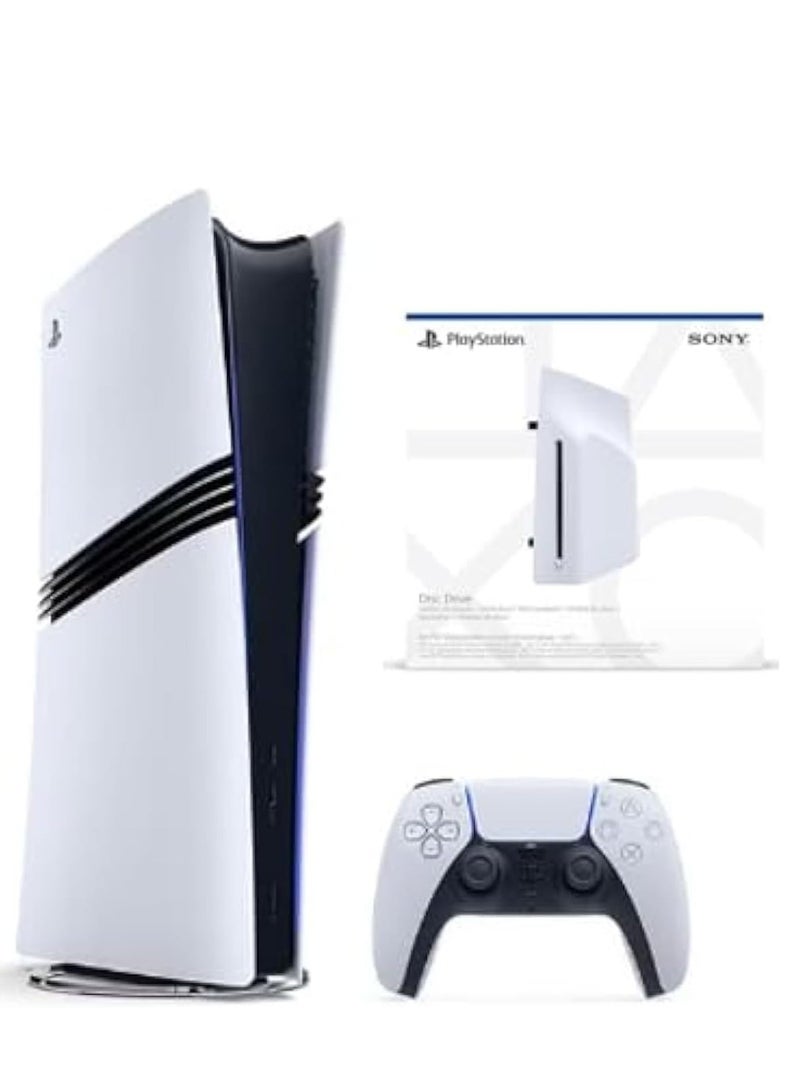 Sony PlayStation 5 PRO Digital Console [NEW 2024 Model] + Disc Drive - Bundle - International Version  - Image 1