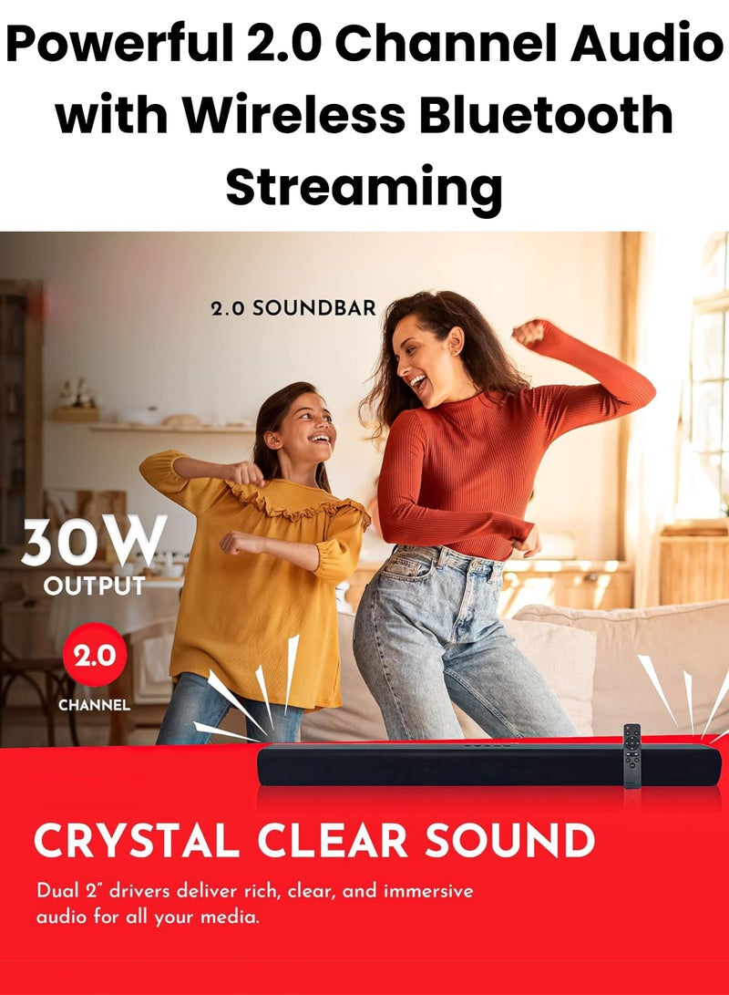 TCL - 75-Inch P6K UHD LED 4K Smart TV + 2.0 Channel Premium Soundbar | [Google TV, AiPQ Processor, 60Hz, HDR10, MEMC, Metallic Bezel-less body] + [HDMI (ARC), USB, Bluetooth, FM Station, Aux] - (2025 Model) 75P6K+SOUNDBAR Black - Image 1