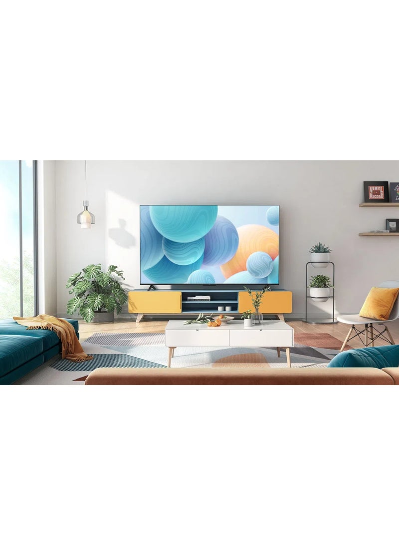 55-Inch P655 UHD LED 4K Smart TV + 2.0 Channel Premium Soundbar | [Google TV, AiPQ Processor, 60Hz, HDR10, Metallic Bezel-less body] + [HDMI (ARC), USB, Bluetooth, FM Station, Aux] - (2024 Model) 55P655+SOUNDBAR Black