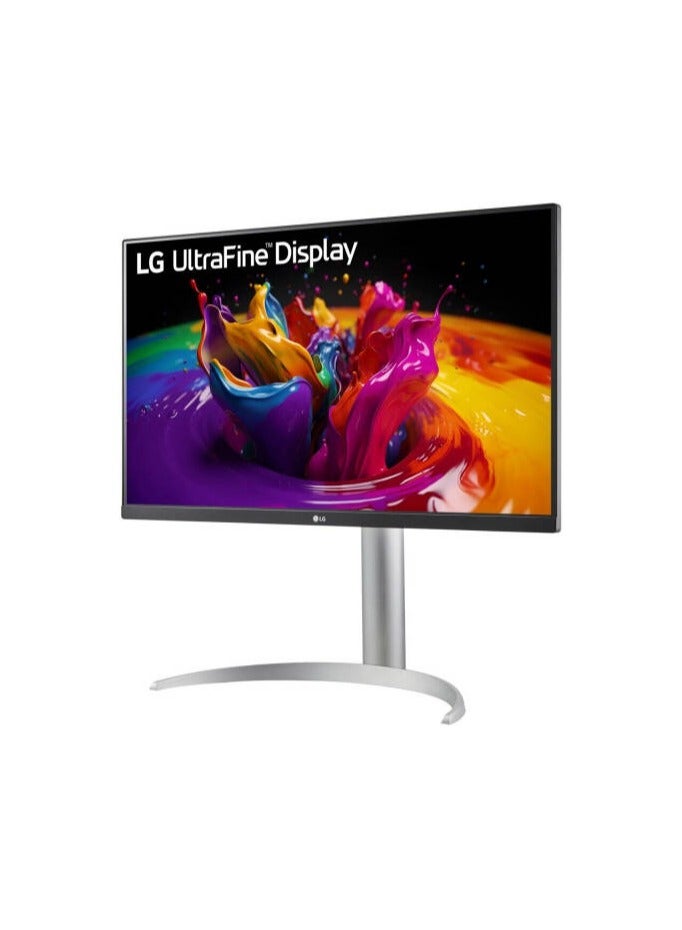 LG 27UP850K-W UltraFine Monitor, 27" 4K UHD IPS Display, 60Hz Refresh Rate, 5ms (GTG) Response Time, Dynamic Action Sync, Black Stabilizer, Super Resolution+, USB Type-C, Silver | 27UP850K-W Silver  - Image 3