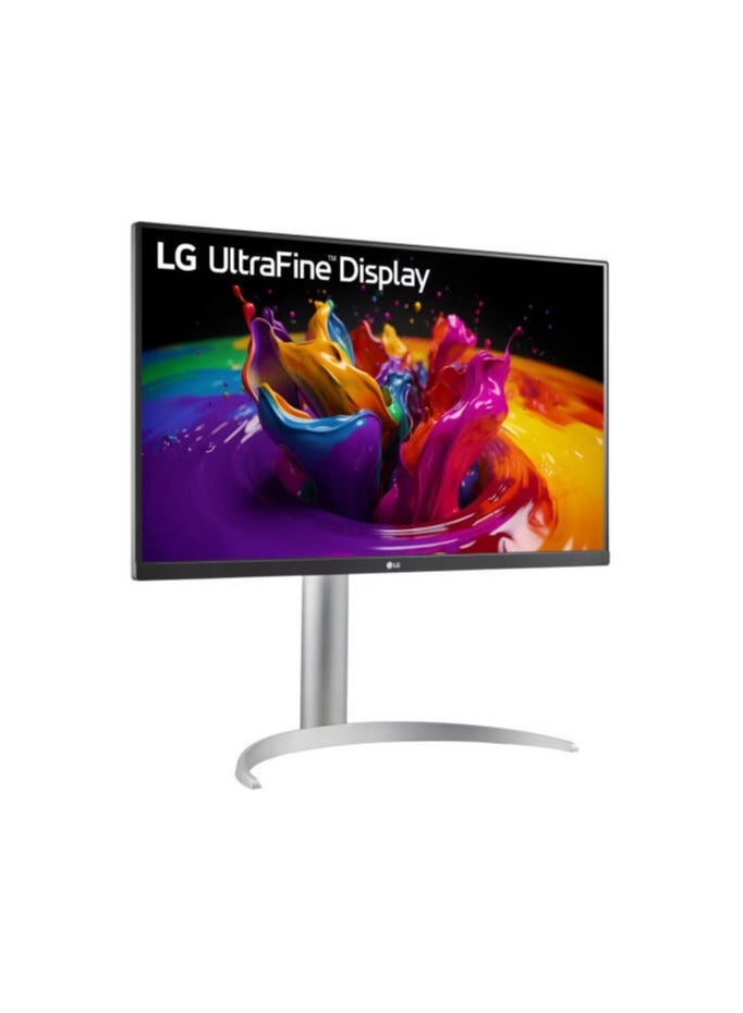 LG 27UP850K-W UltraFine Monitor, 27" 4K UHD IPS Display, 60Hz Refresh Rate, 5ms (GTG) Response Time, Dynamic Action Sync, Black Stabilizer, Super Resolution+, USB Type-C, Silver | 27UP850K-W Silver  - Image 2