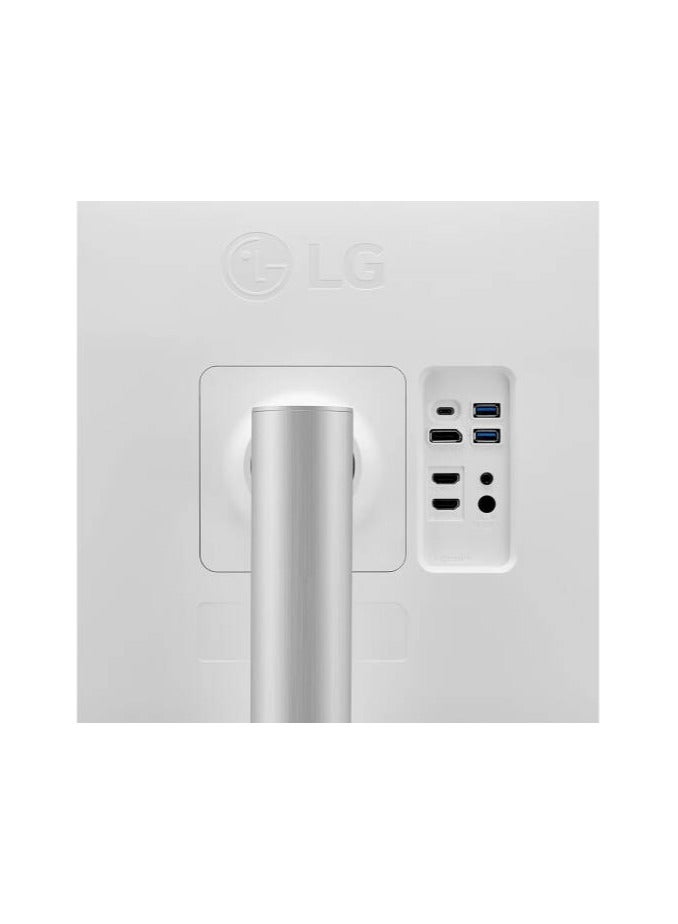 LG 27UP850K-W UltraFine Monitor, 27" 4K UHD IPS Display, 60Hz Refresh Rate, 5ms (GTG) Response Time, Dynamic Action Sync, Black Stabilizer, Super Resolution+, USB Type-C, Silver | 27UP850K-W Silver  - Image 4
