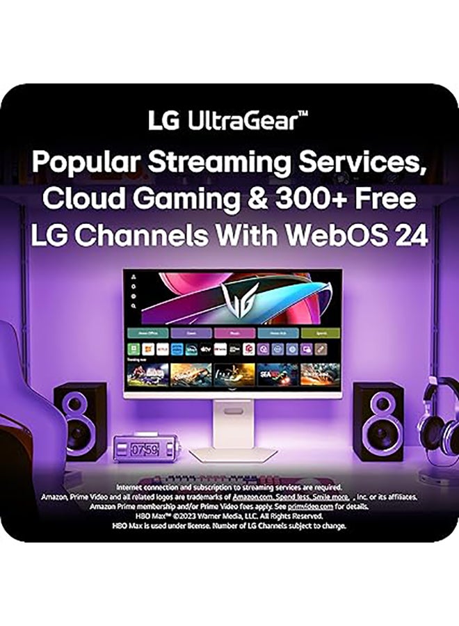 LG 32G810SA-W 32-inch Ultragear 4K UHD (3840 x 2160) IPS Gaming Monitor, 144Hz, 1ms, NVIDIA G-Sync Compatible, AMD FreeSync Premium, VESA DisplayHDR 400, HDMI, DisplayPort, USB Type-C, White - Image 4