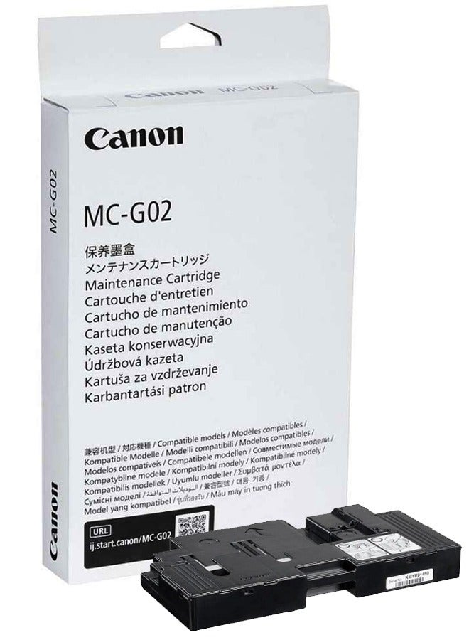 Canon MC-G02 Maintenance Cartridge suitable for Canon Pixma G660, Canon Pixma G3620, Canon Pixma G3625, Canon Pixma G3630, Canon Pixma G3660, Canon Pixma G3665, black  - Image 1