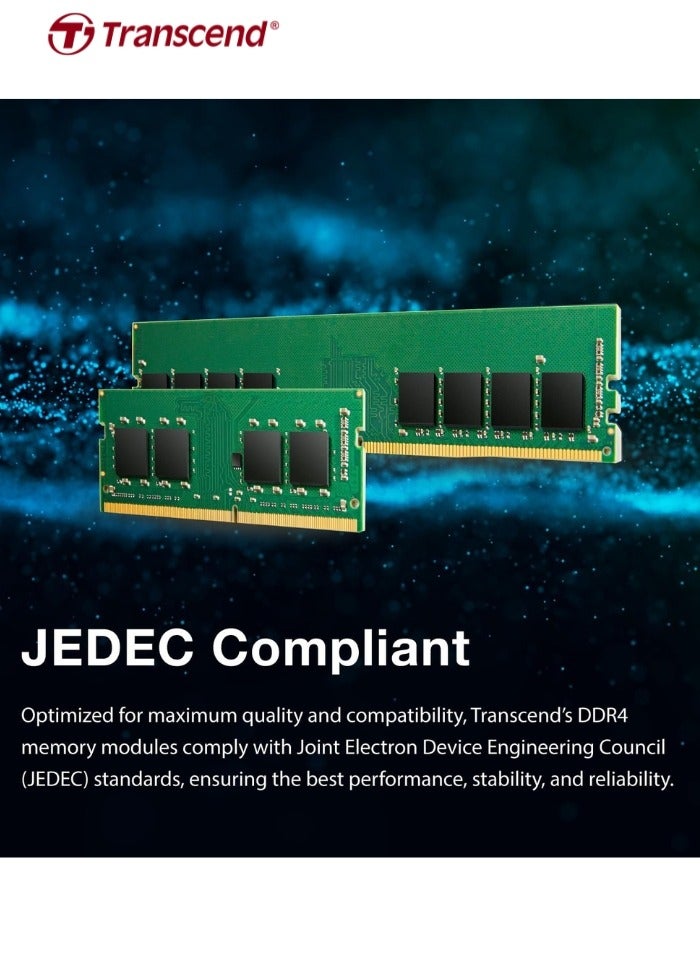 JetRAM SODIMM 16GB DDR4 3200 Mhz | CL22 1.2V | JM3200HSE-16G | Laptop Memory RAM 4inch green
