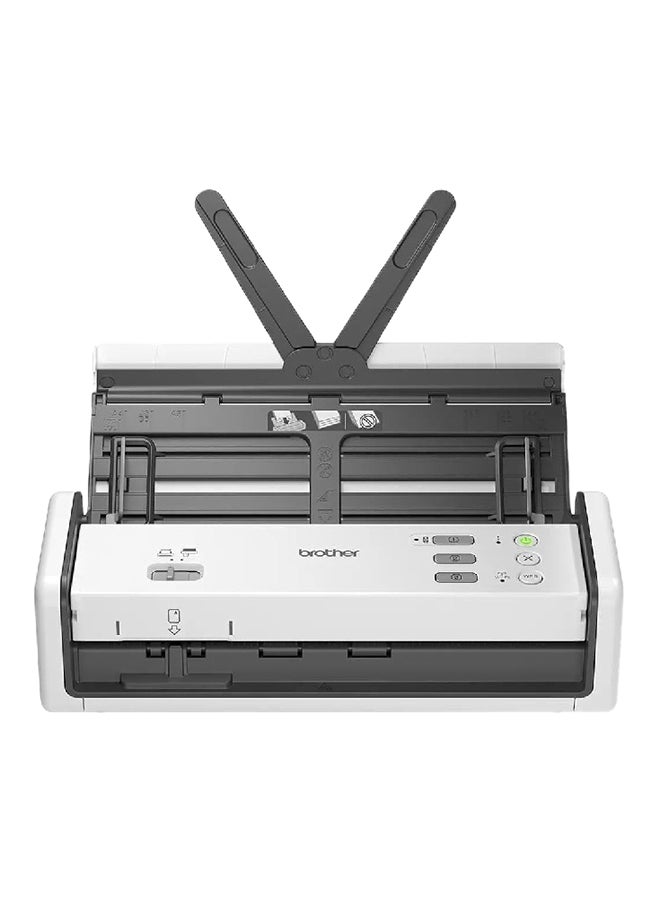 بروذر High-speed Wireless Desktop Scanner | Duplex A4 Document Scanner | USB Powered ADS-1350W Black/White  - Image 1
