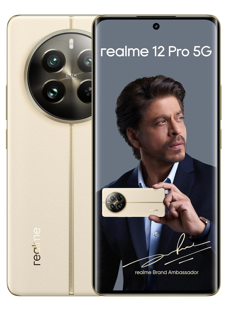 realme 12 Pro 5G Dual SIM 12GB RAM 512GB  Navigator Beige - International Version  - Image 1