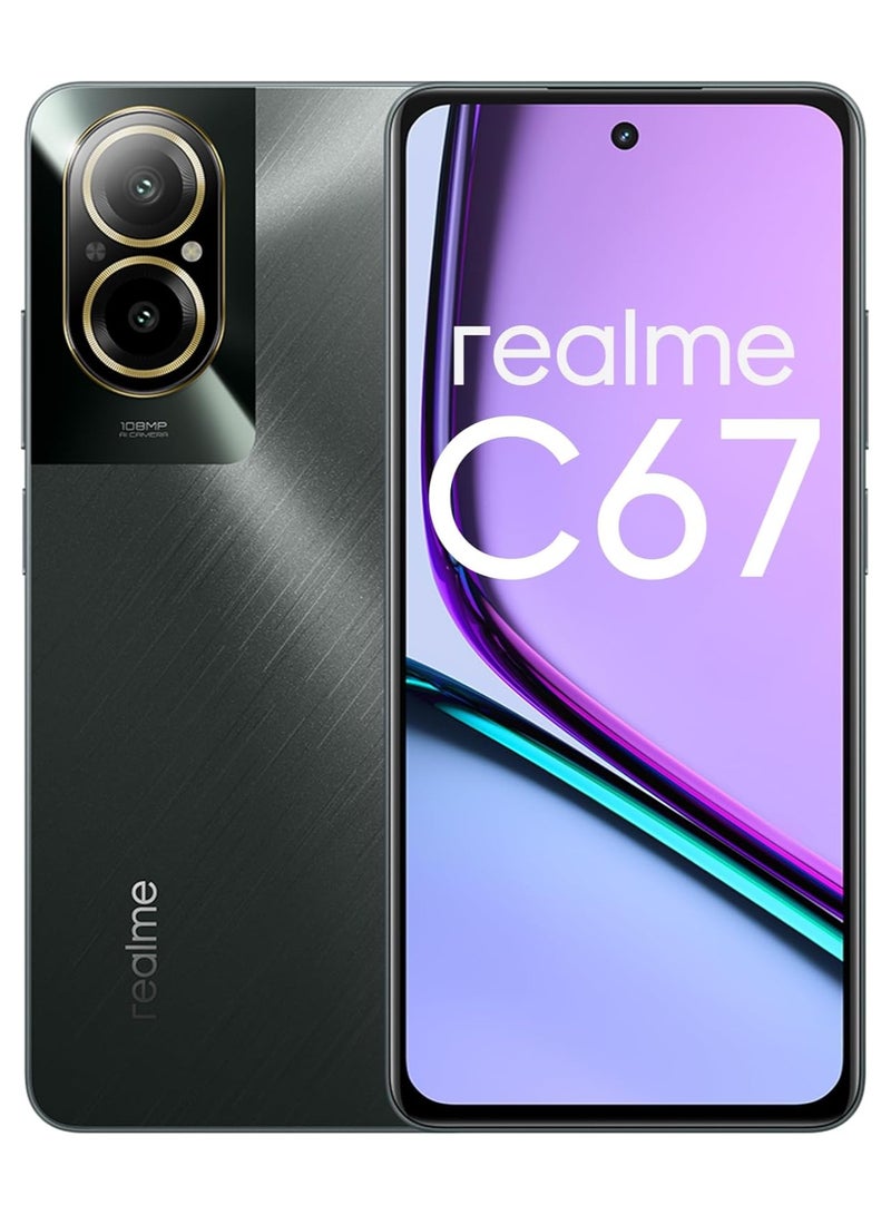 realme C67 4G Dual SIM 8GB RAM 256GB ROM Black Rock / Black Stone - International Version - Image 1