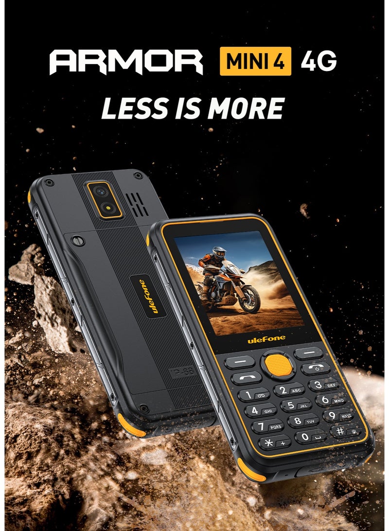 أوليفون ARMOR MINI 4|64MB RAM 128MB ROM|DUAL 4G SIM |2100mAh BATTERY-BLACK - Image 5