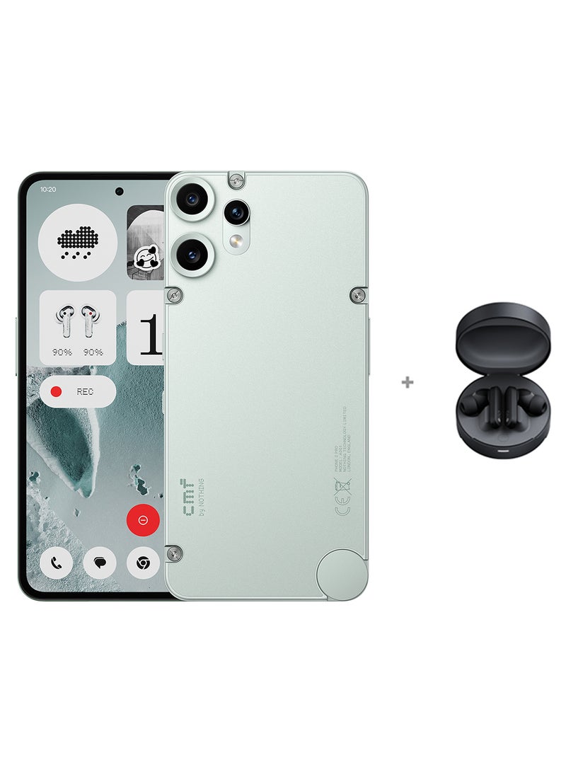 cmf by NOTHING Phone 2 Pro Dual SIM 5G Light Green 8GB RAM 128GB With Free Buds Pro - Middle East Version  - Image 1