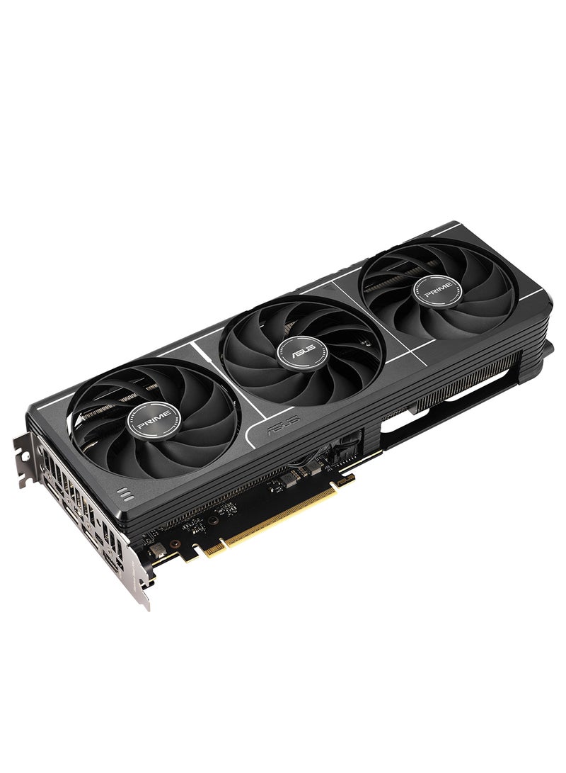 أسوس Prime GeForce RTX 5060 Ti O8G OC Edition Graphics Card, 8GB GDDR7, PCIe 5.0, 4608 CUDA Cores, 128-bit, 28Gbps, Boost Clock Up to 2617 MHz, Dual Axial-Tech Fans, MaxContact Heatsink, Dual BIOS (Performance/Quiet), 1x HDMI 2.1b, 3x DP 2.1b | 90YV0MP0-M0NA00  - Image 3