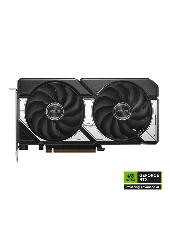 أسوس Dual GeForce RTX 5060 Ti OC 8GB GDDR7 Graphics Card, 2632 MHz Boost, Blackwell GPU, Dual Axial-tech Fans, Dual BIOS, 0dB Tech, DLSS 4, Reflex 2, G-SYNC, SFF Ready | 90YV0MP2-M0NA00  - Image 1