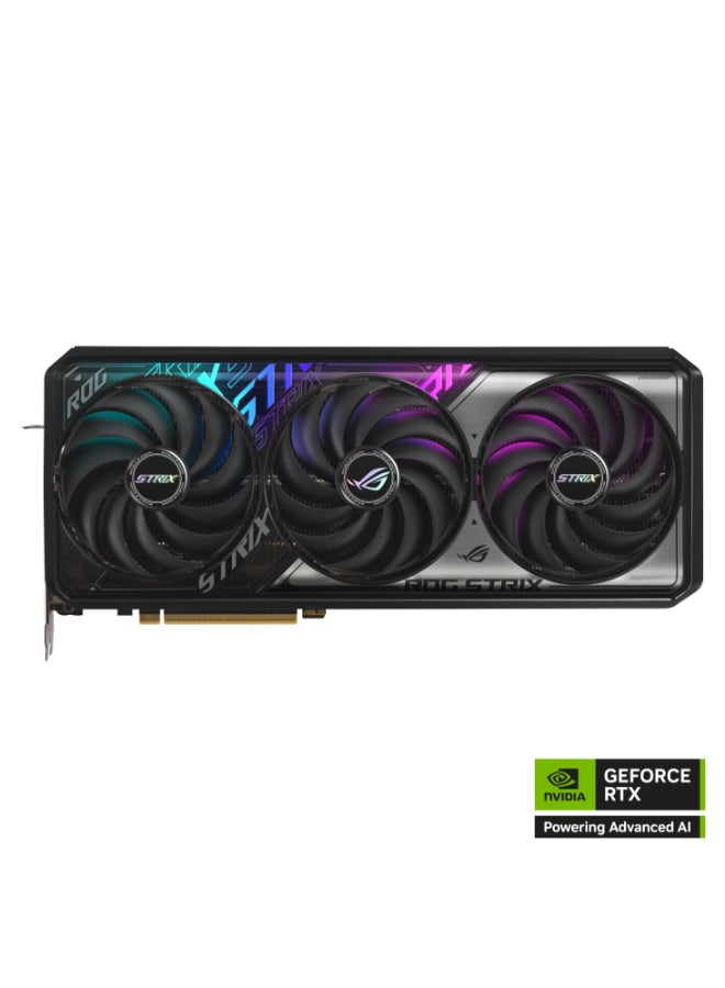 ASUS ROG Strix GeForce RTX 5070 OC Edition 12GB GDDR7 Gaming Graphics Card, PCIe 4.0, 2512MHz Boost, 192-bit, DLSS 4, Ray Tracing, HDMI 2.1, DP 2.1, Axial-Tech Fans, RGB, Dual BIOS, 16-pin Power, GPU Tweak III, 3.2-Slot Design | 90YV0M80-M0NA00 - Image 3