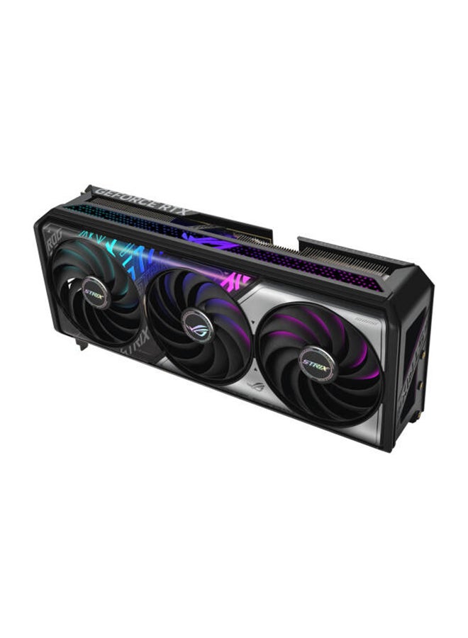 ASUS - ROG Strix GeForce RTX 5070 Ti OC Edition 16GB GDDR7 Graphics Card, 28Gbps, 256-bit, DLSS 4, Ray Tracing, 8960 CUDA Cores, Boost Clock 2452MHz, HDMI 2.1b x2, DP 2.1b x3, Max 8K, 300W TDP, 16-pin Power, 3.2-Slot, Axial-Tech Triple Fan, Vapor Chamber, 0dB Tech, RGB Aura Sync, GPU Tweak III, NVIDIA Reflex & G-SYNC, AI 1492 TOPS| 90YV0M90-M0NA00 - Image 1