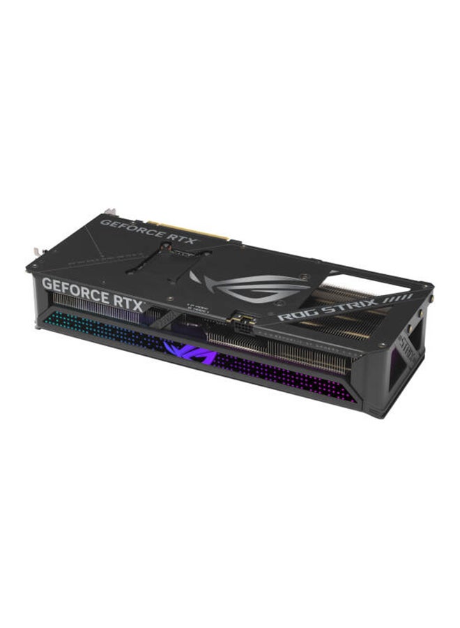 ASUS - ROG Strix GeForce RTX 5070 Ti OC Edition 16GB GDDR7 Graphics Card, 28Gbps, 256-bit, DLSS 4, Ray Tracing, 8960 CUDA Cores, Boost Clock 2452MHz, HDMI 2.1b x2, DP 2.1b x3, Max 8K, 300W TDP, 16-pin Power, 3.2-Slot, Axial-Tech Triple Fan, Vapor Chamber, 0dB Tech, RGB Aura Sync, GPU Tweak III, NVIDIA Reflex & G-SYNC, AI 1492 TOPS| 90YV0M90-M0NA00 - Image 1
