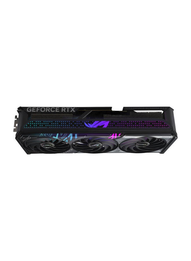ASUS - ROG Strix GeForce RTX 5070 Ti OC Edition 16GB GDDR7 Graphics Card, 28Gbps, 256-bit, DLSS 4, Ray Tracing, 8960 CUDA Cores, Boost Clock 2452MHz, HDMI 2.1b x2, DP 2.1b x3, Max 8K, 300W TDP, 16-pin Power, 3.2-Slot, Axial-Tech Triple Fan, Vapor Chamber, 0dB Tech, RGB Aura Sync, GPU Tweak III, NVIDIA Reflex & G-SYNC, AI 1492 TOPS| 90YV0M90-M0NA00 - Image 1