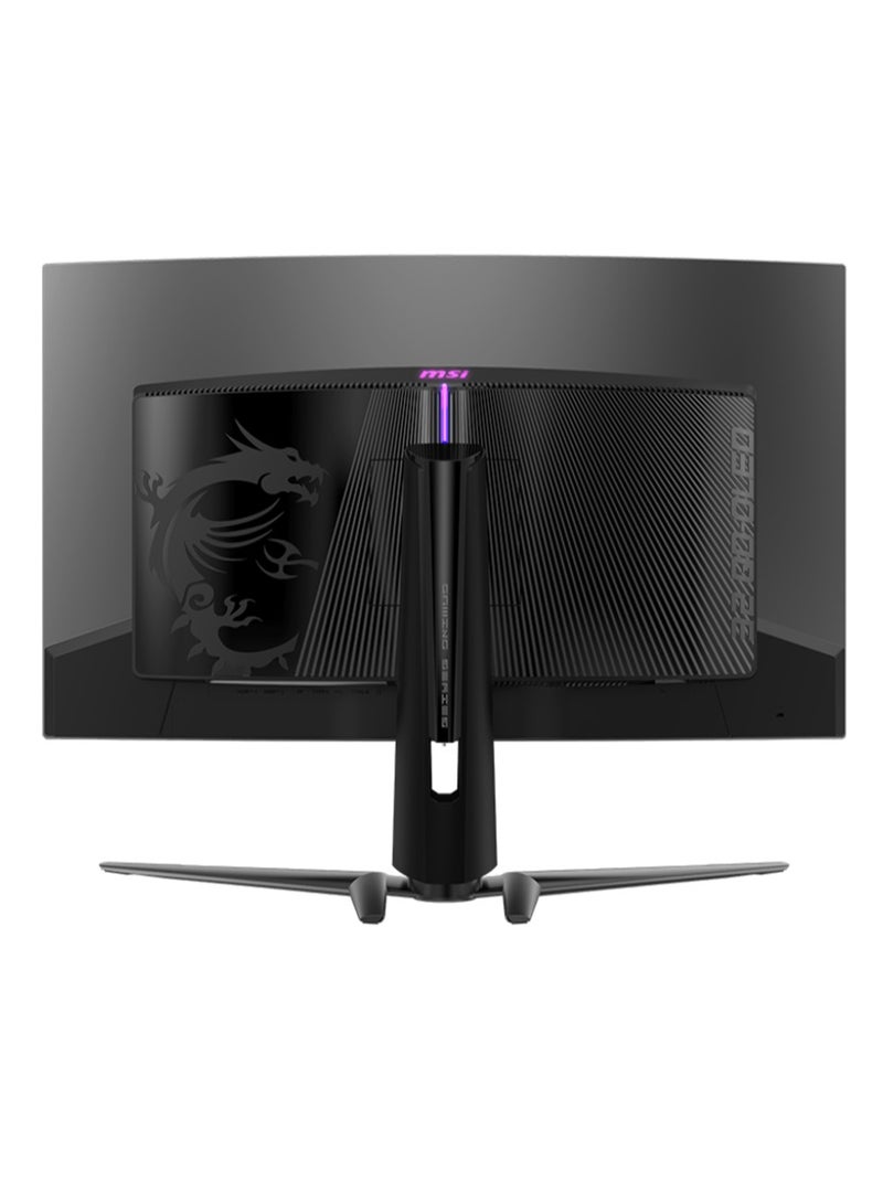 MSI - MPG 321CURX QD-OLED 32-Inch 4K UHD Curved Gaming Monitor, Quantum Dot OLED Panel, 240Hz Refresh Rate, 0.03ms GtG Response Time, VESA DisplayHDR True Black 400, HDMI 2.1, DisplayPort 1.4a, USB-C with 98W Power Delivery, KVM Switch, PiP/PbP, OLED Care 2.0, Mystic Light RGB | 9S6-3DD64T-008 Black - Image 1