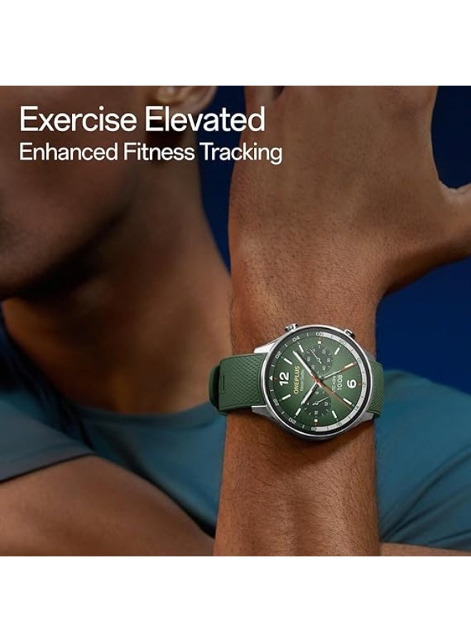 OnePlus 500 mAh OnePlus Watch 2R 46mm Smartwatch with Wear OS 4 by Google, Snapdragon W5 Chipset, Up to 100 Hours of Battery Life, 1.43 Inch AMOLED Display, Sports Mode Over 100, Dual Frequency GPS Forest Green - Image 4