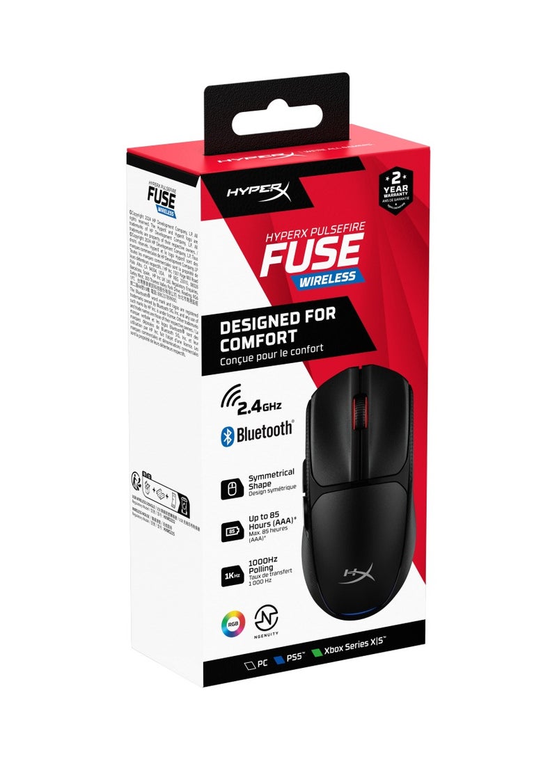 HYPERX Pulsefire Fuse Wireless Black Gaming Mouse  - Image 2