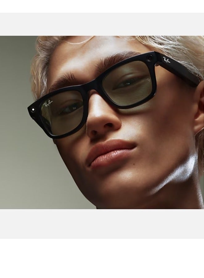 Meta - RAYBAN RW 4008 601ST353 Smart Glasses F Matte Black/L Polar Gradient Graphite Black - Image 1