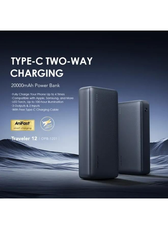 Oraimo 20000 mAh Oraimo Traveler 12 20000mAh 12W Power Bank black - Image 2