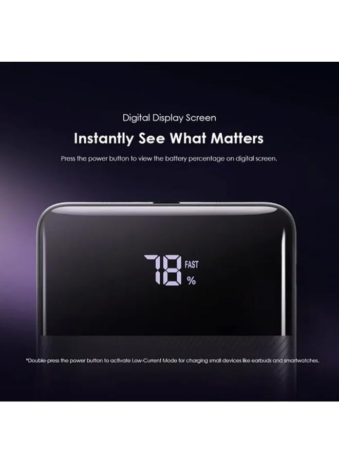Oraimo - 10000 mAh Oraimo Toast 22.5 Byte OPB-7100Q Super Fast Power Bank 10000mAh black - Image 1