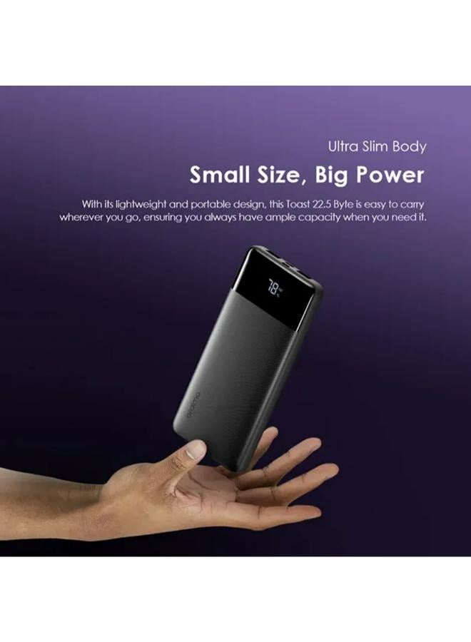 Oraimo - 10000 mAh Oraimo Toast 22.5 Byte OPB-7100Q Super Fast Power Bank 10000mAh black - Image 1