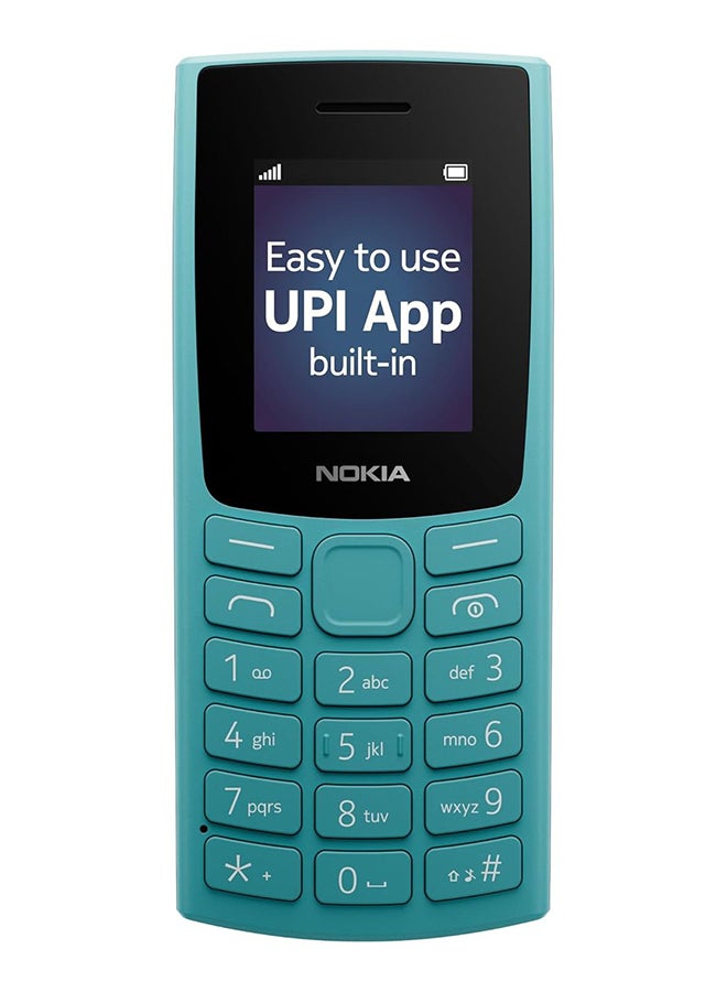 NOKIA Renewed - 105 Single SIM Keypad Phone Cyan - International Version - Image 3