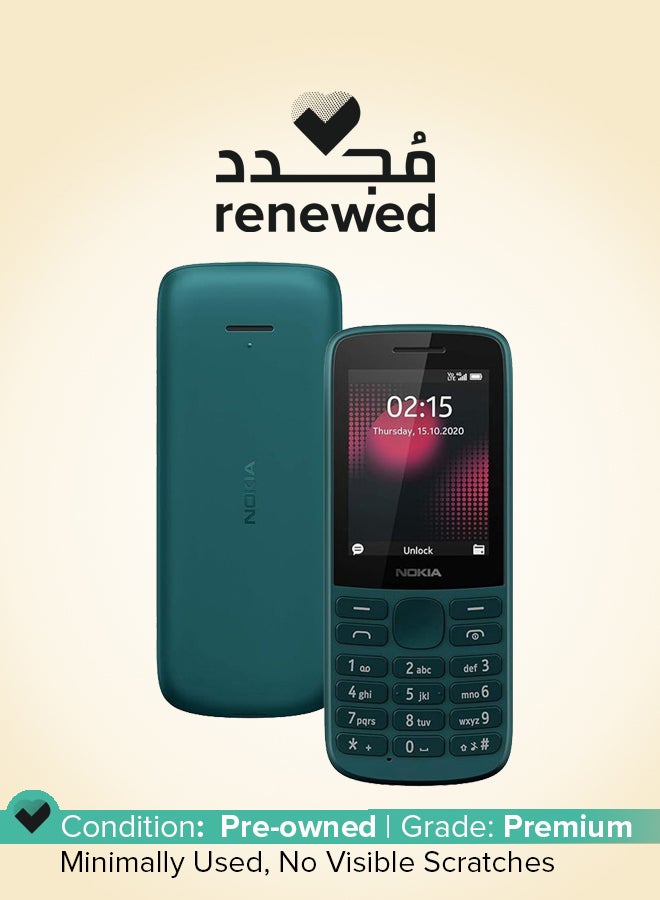 NOKIA Renewed - Nokia 215 4G Dual SIM Phone Cyan Green - International Version - Image 1