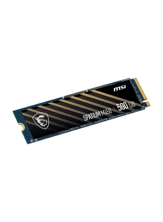 MSI SPATIUM M450 PCIe 4.0 NVMe M.2 500GB PCI Express 4.0 3D NAND M 500 GB  - Image 2