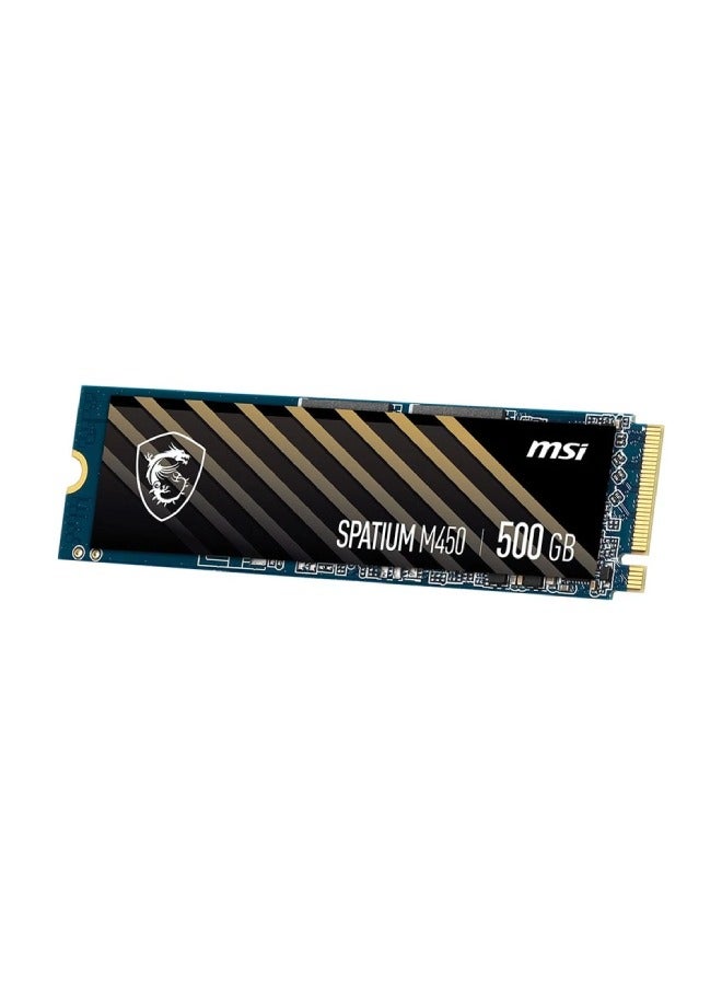 MSI SPATIUM M450 PCIe 4.0 NVMe M.2 500GB PCI Express 4.0 3D NAND M 500 GB  - Image 4