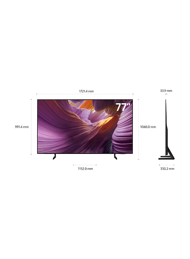 Samsung 77 Inch OLED S85F 4K Samsung Vision AI Smart TV, 4K AI Upscaling, 120Hz, Anti-Reflection, Dolby Atmos, Operating System Tizen, Model Year 2025, 2 Year Warranty - QA77S85FAEXSA Titan Black - Image 3
