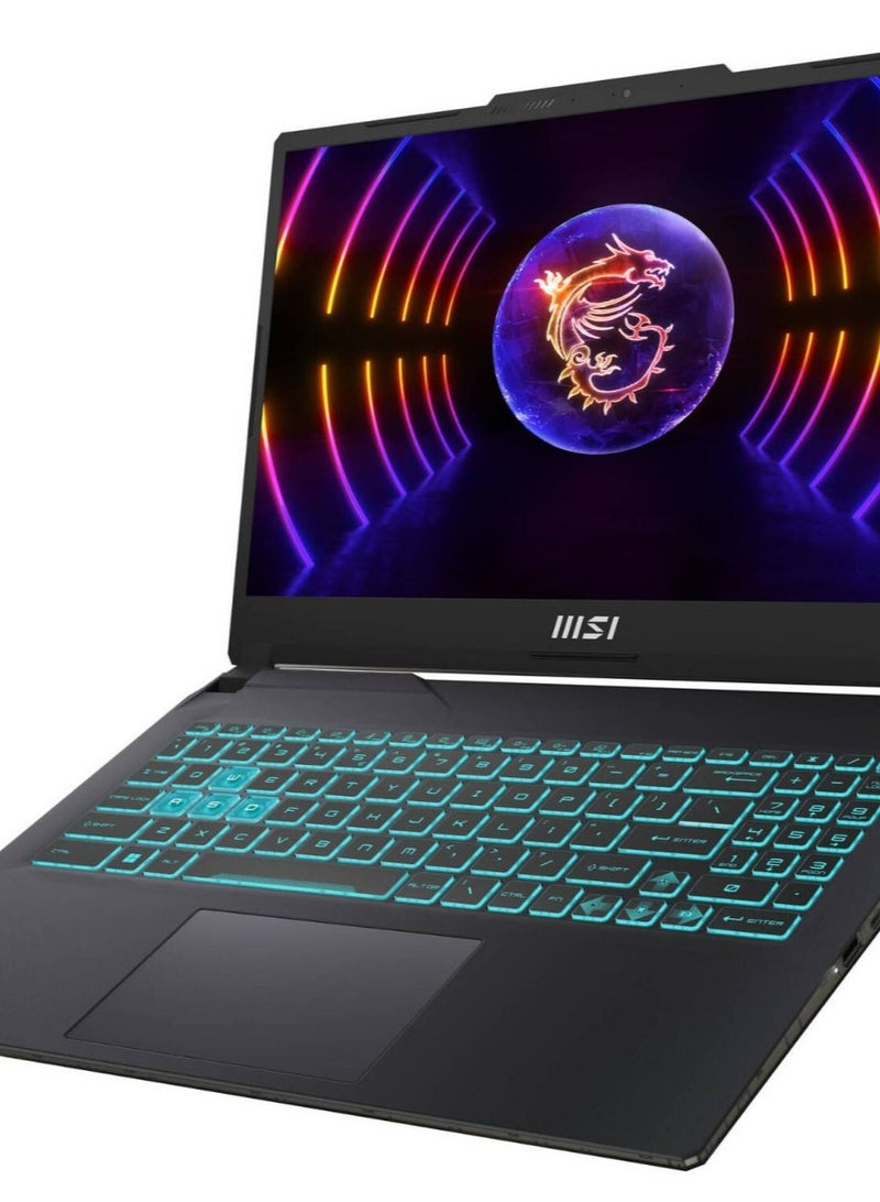 إم اس أي MSI Cyborg 15 A13UDX Gaming & Content Creation Laptop | 15.6 Inch FHD 144Hz IPS | Intel Core i7-13620H | GeForce RTX 3050 6GB | 16GB DDR5 RAM | 512GB SSD | Blue Backlit Gaming Keyboard | 2-Yr Warranty | Translucent Black English/Arabic Translucent Black  - Image 1