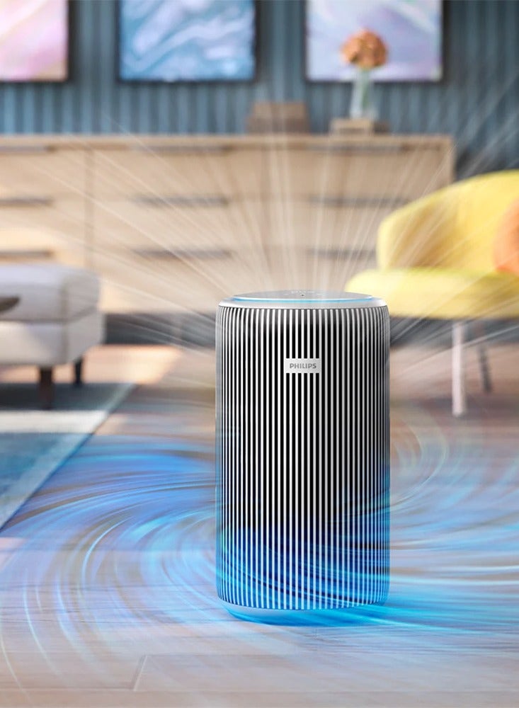 فيليبس Smart Air Purifier PureProtect 4200 Series - Rooms up to 156 m2, HEPA, Active Carbon, 5 Speeds, Sleep Mode, Child Lock, Connected to Air+App AC4220/12 Supernova Silver - Image 4