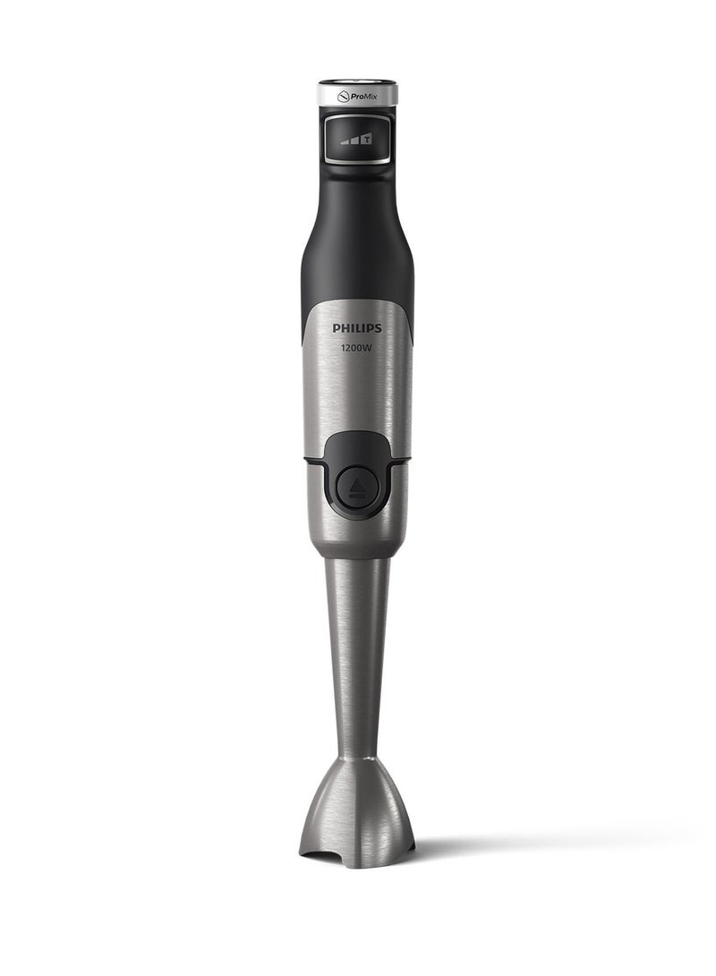فيليبس 5000 series Immersion Hand Blender,1200W motor,Spiralizer attachment,XL Chopper attachment, Whisk attachment, LED Speed Indicator, Anti-Splash Blade Guard - Black - HR2684/00  - Image 2