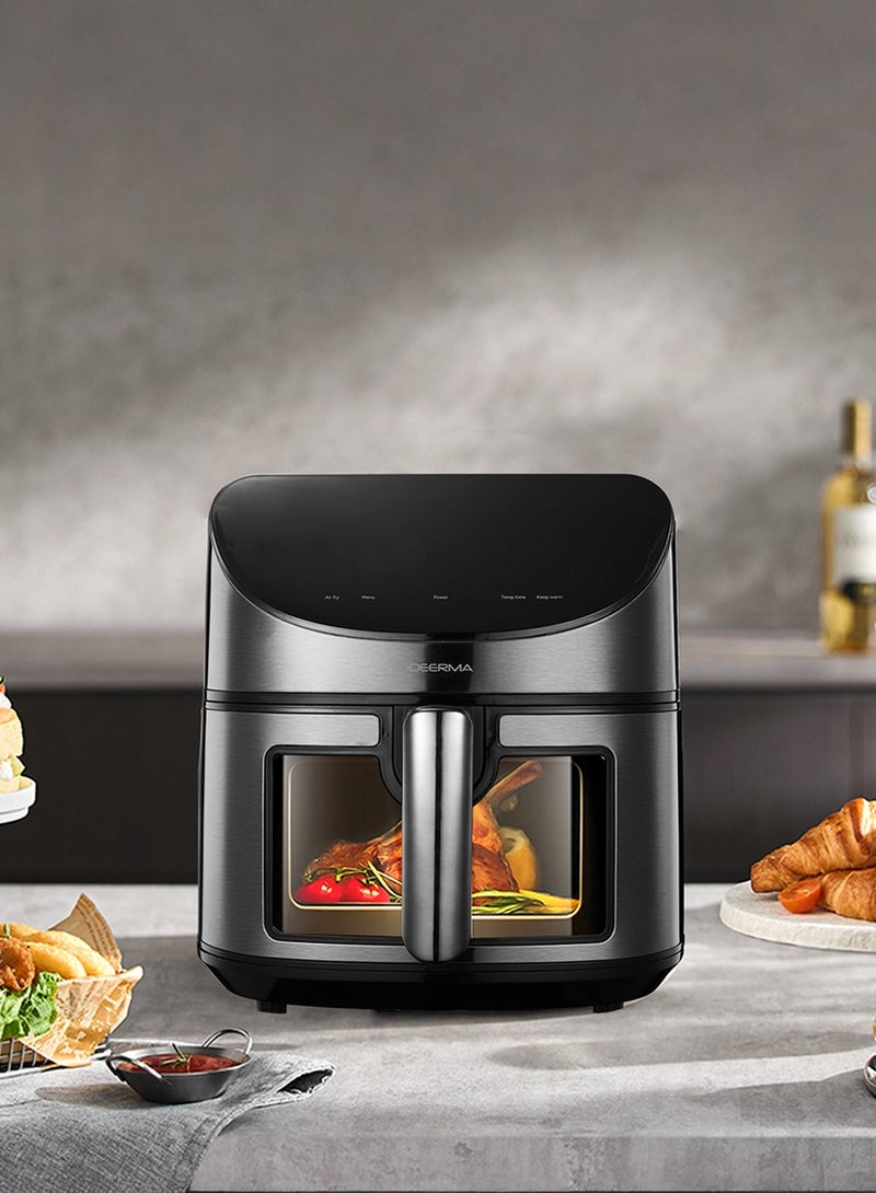 Deerma - Multi-Oven Air Fryer 8L, Versatile 8 Preset Modes for Baking, Roasting, Grilling, and Frying with Ergonomic Touch Screen 8 L 1700 W DEM-KZ150W BLACK - Image 1