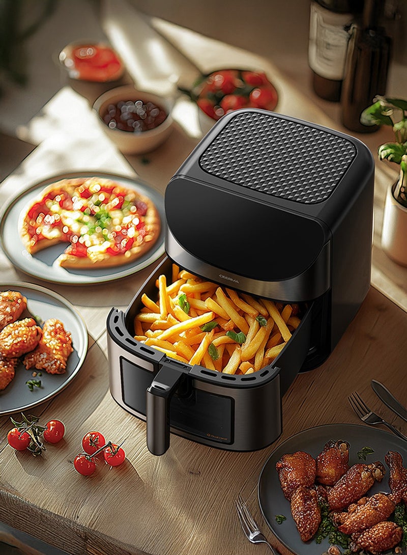 Deerma - Multi-Oven Air Fryer 8L, Versatile 8 Preset Modes for Baking, Roasting, Grilling, and Frying with Ergonomic Touch Screen 8 L 1700 W DEM-KZ150W BLACK - Image 1