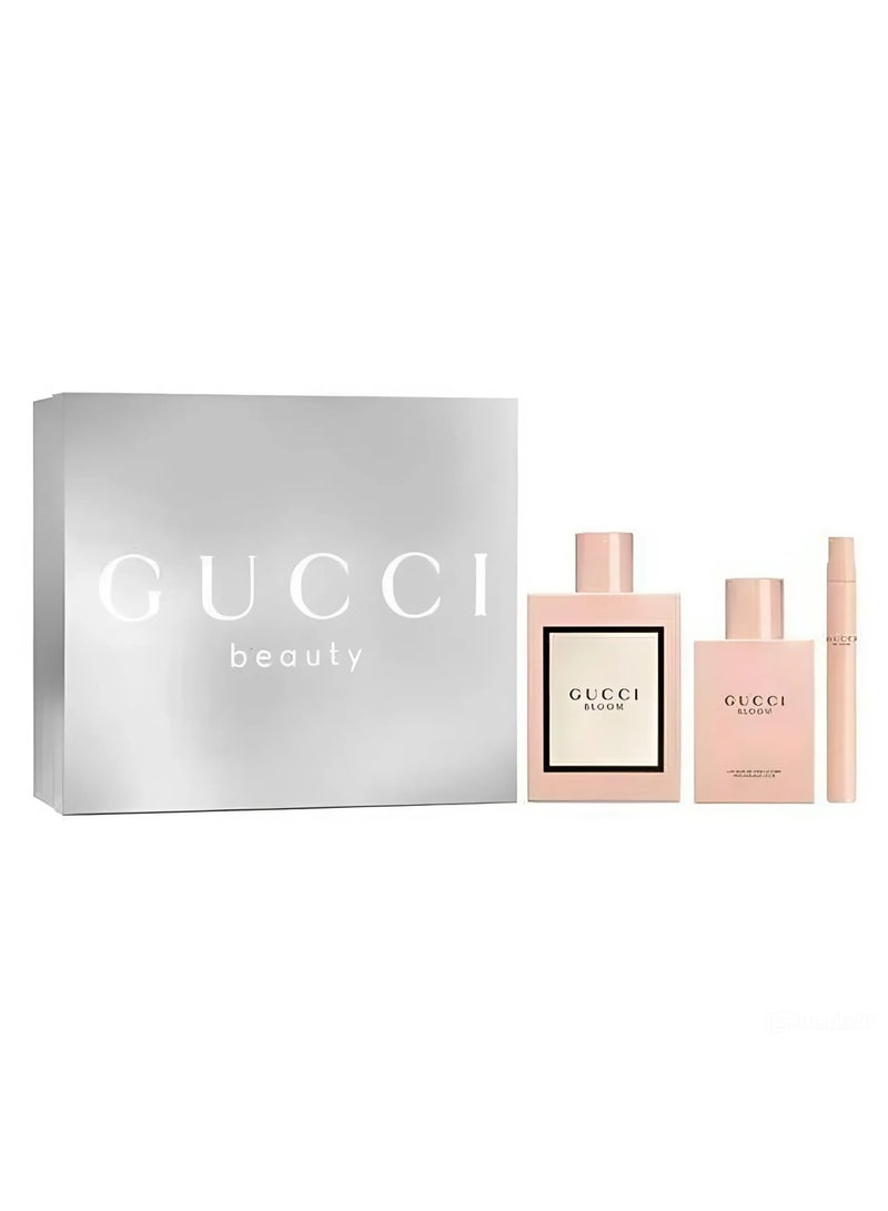غوتشي Bloom Eau de Parfum Gift Set Body Lotion 100+100+10ml  - Image 1
