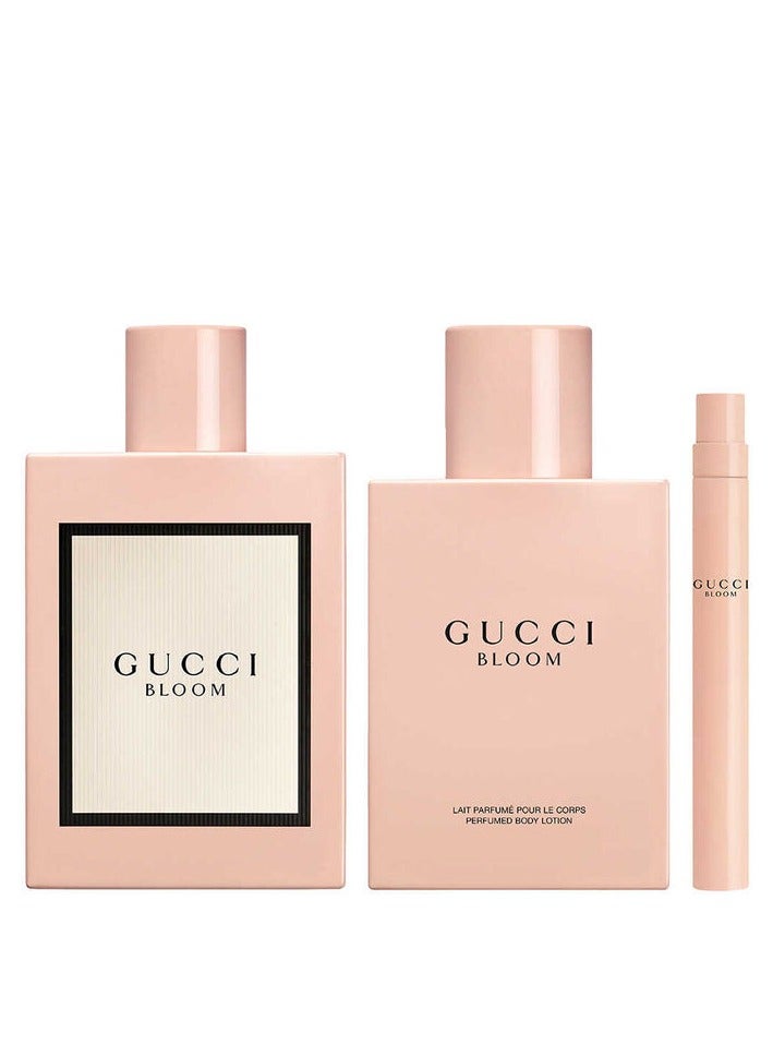 غوتشي Bloom Eau de Parfum Gift Set Body Lotion 100+100+10ml  - Image 2