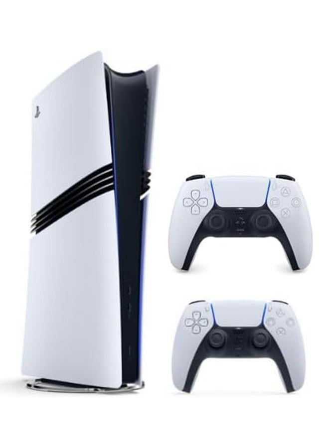 Sony PlayStation 5 PRO Digital Console [NEW 2024 Model] with Extra Dual Sense White Controller + Disc Drive - Bundle - International Version  - Image 3