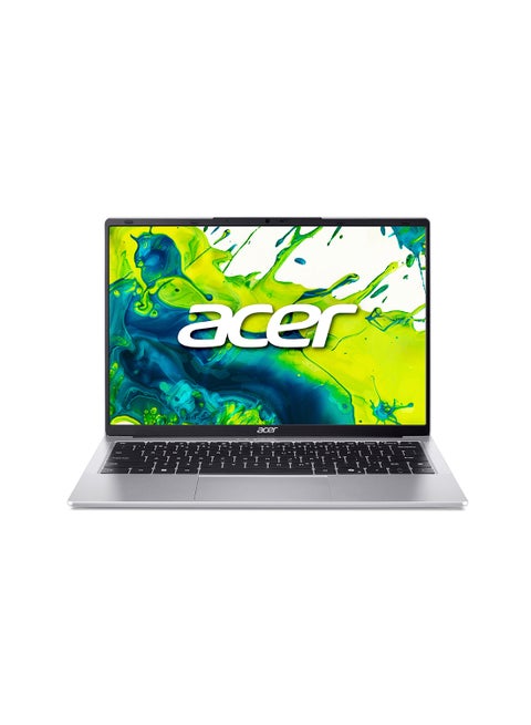 Aspire Lite AL14 Laptop With 14-Inch Display, Core 3-N355 Processor/8GB RAM/512GB SSD/Intel Iris Xe Graphics/Windows 11 Home English/Arabic Light Silver