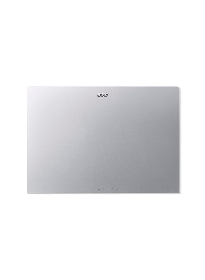 أيسر - Aspire Lite AL14 Laptop With 14-Inch Display, Core 3-N355 Processor/8GB RAM/512GB SSD/Intel Iris Xe Graphics/Windows 11 Home English/Arabic Light Silver - Image 1