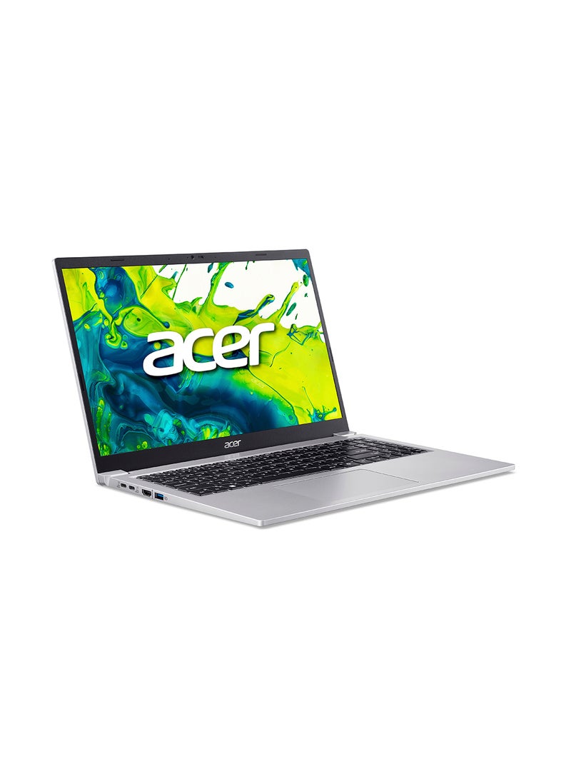 Aspire Lite AL15 Laptop With 15.6-Inch FHD Display, AMD Ryzen 5-6600H Processor/8GB RAM/512GB SSD/AMD Radeon 660M Graphics/Windows 11 Home English/Arabic Light Silver