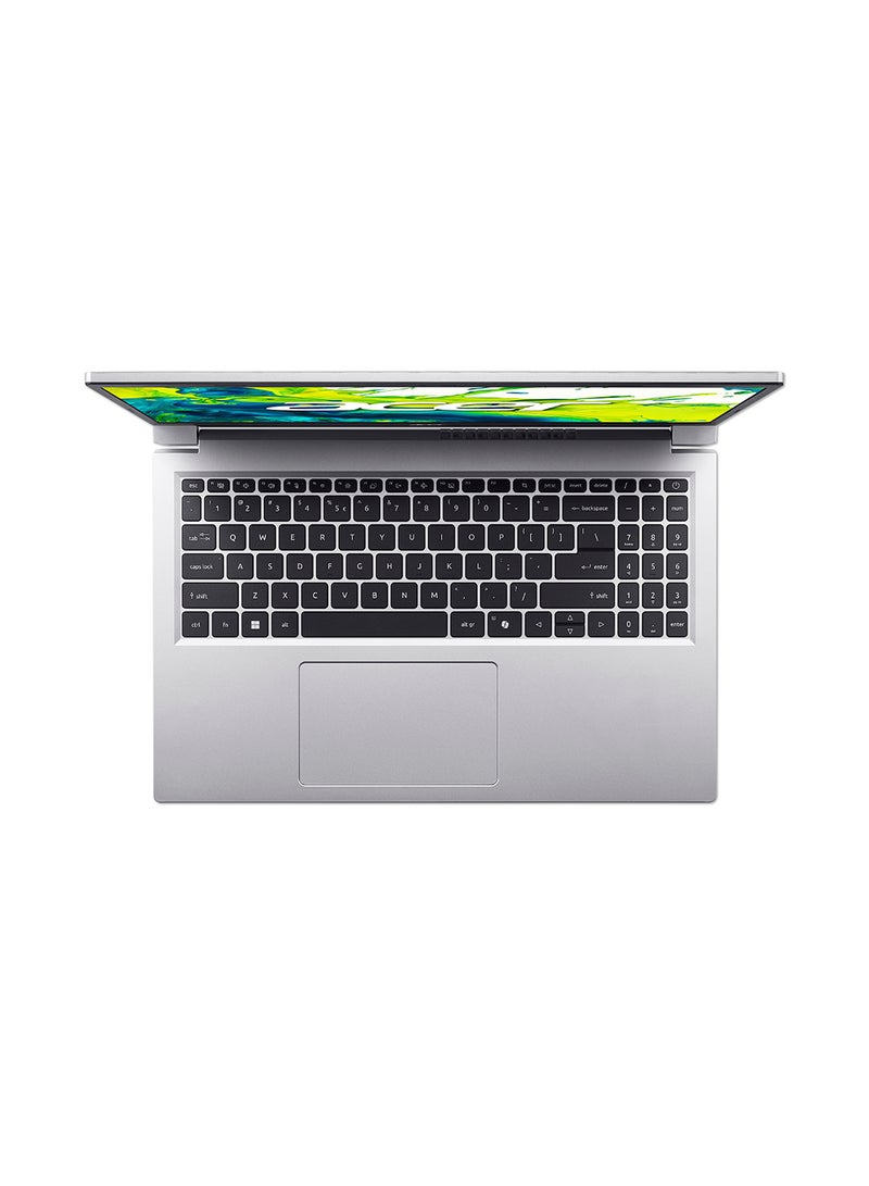 Aspire Lite AL15 Laptop With 15.6-Inch FHD Display, AMD Ryzen 5-6600H Processor/8GB RAM/512GB SSD/AMD Radeon 660M Graphics/Windows 11 Home English/Arabic Light Silver