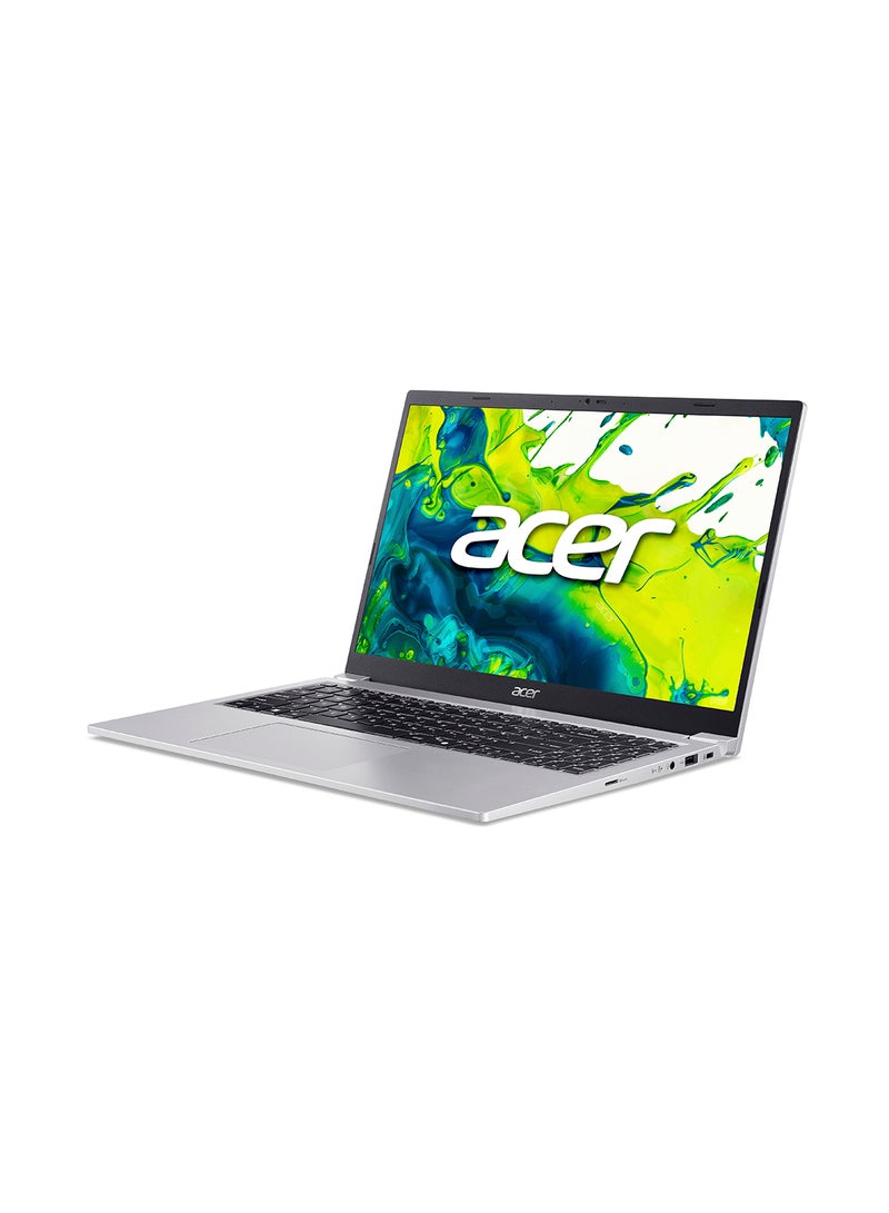 Aspire Lite AL15 Laptop With 15.6-Inch FHD Display, AMD Ryzen 5-6600H Processor/8GB RAM/512GB SSD/AMD Radeon 660M Graphics/Windows 11 Home English/Arabic Light Silver
